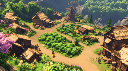 village in the mountains