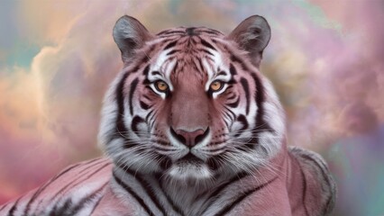 Naklejka premium Dreamcore Tiger