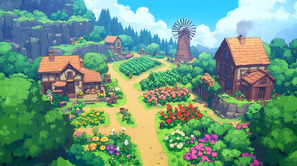 village in the mountains