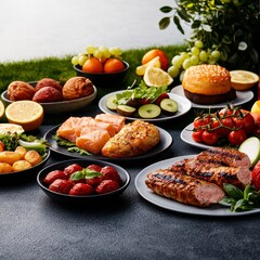 Friends joyfully sharing a variety of homemade dishes at a festive table while laughter and happiness fill the room