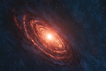 Obraz premium Spiral galaxy in deep space (2)