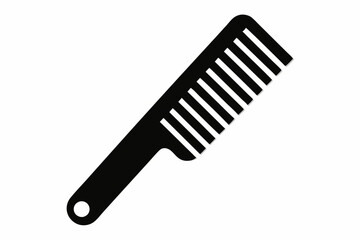 comb icon line art silhouette vector illustration