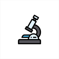 microscope isolated on white background