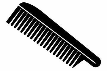 comb icon line art silhouette vector illustration