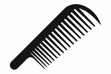 comb icon line art silhouette vector illustration