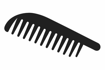 comb icon line art silhouette vector illustration