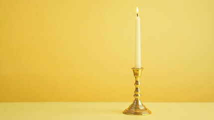 Space Golden Candlestick Scene Right Vibe Pastel Candle