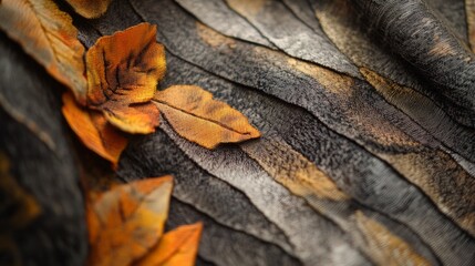 Exquisite Woven Tapestry Featuring Detailed Leaves in Rich Textures
