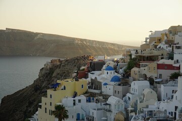 Fototapeta premium Sunset views in Oia, Santorini