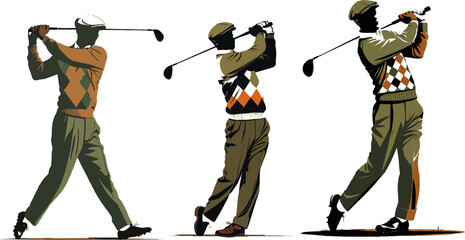 vector illustration of a man and woman with guns