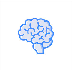 human brain vector illustration