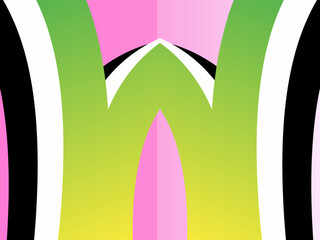 SIMPLE dual tone DYNAMIC LINE art design with aesthetic colourful background for book cover or wedding invitation