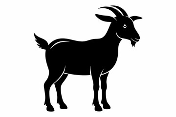 goat line art silhouette vector illustration