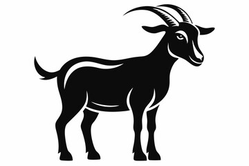 goat line art silhouette vector illustration