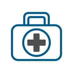 First Aid Kit Icon Vector, Emergency Symbol Isolated