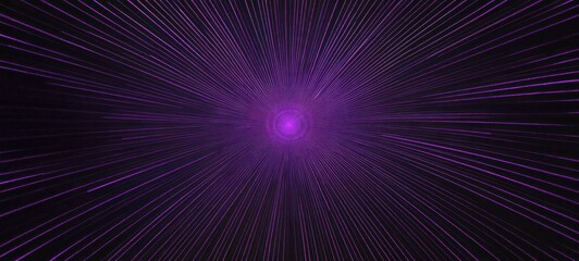 Abstract purple rays converge to a bright center.