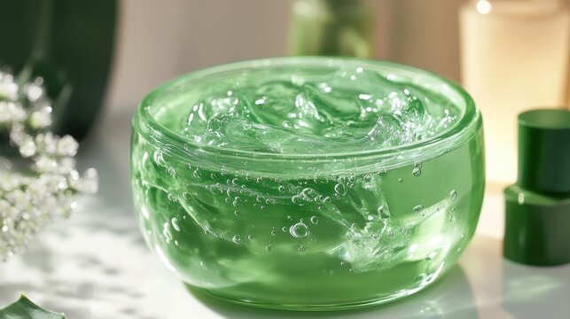 Aloe vera is soothing gel, a natural elixir of life, transformed into a potent formula for skin care, offering a cascade of benefits to rejuvenate and revitalize.