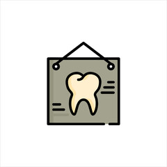 vector illustration of a tooth