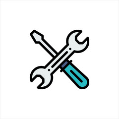 wrench and screwdriver