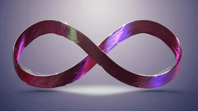 A red line that is shaped like an infinity symbol. It is on a white background. The line is curved and has a lot of detail