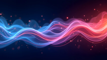 "Futuristic Neon Waves with Flowing Energy and Vibrant Motion &ndash; Dynamic Abstract Digital Art"

