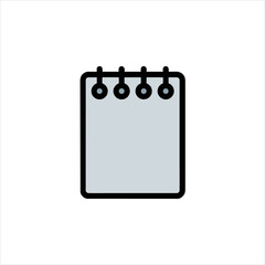 clipboard icon isolated on white