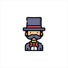 funny cartoon helper man