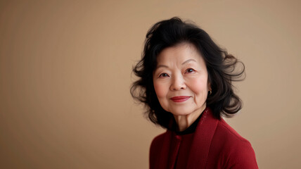 Elegant Senior Woman with a Gentle Smile