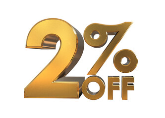 gold percentages off