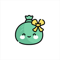 illustration of a frog and a flower