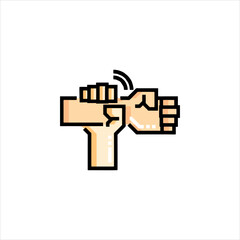 hand holding a cross