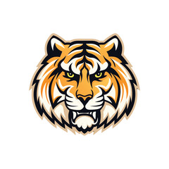 creative tiger mascot icon tiger logo vector art design