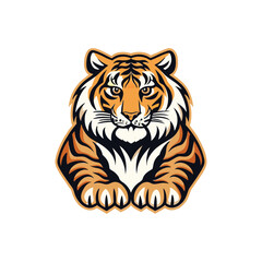 creative tiger mascot icon tiger logo vector art design