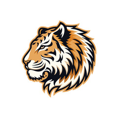 creative tiger mascot icon tiger logo vector art design