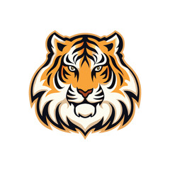 creative tiger mascot icon tiger logo vector art design