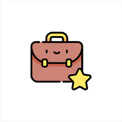 vector illustration of a suitcase