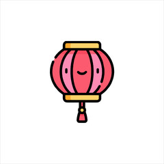 vector illustration of chinese lantern