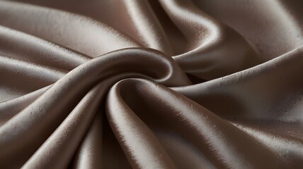 Fototapeta premium A smooth, undulating silk fabric creating soft, flowing waves