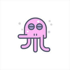 funny cartoon octopus