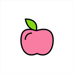 red apple vector illustration