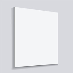 Blank white office display board mockup vector art
