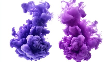 Obraz premium Ethereal Purple Smoke Clouds in Creative Abstract Art Design