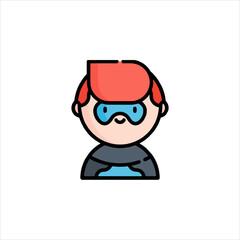 funny cartoon superhero