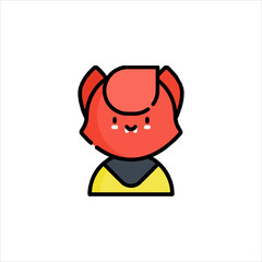 vector illustration of a cartoon character