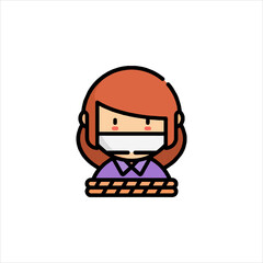 funny cartoon casual man