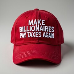 Red Cap with Tax Message