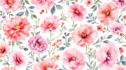 Fototapeta premium seamless pattern with flowers