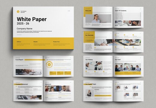 White Paper Template Landscape