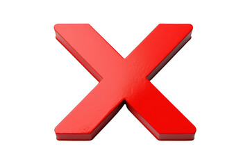 Obraz premium Red Cross Mark Error Stop.