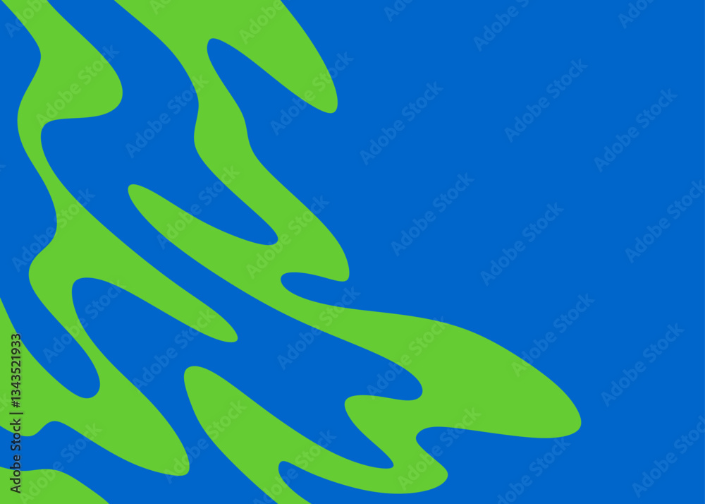Poster abstract background with simple wavy line pattern and with some copy space area